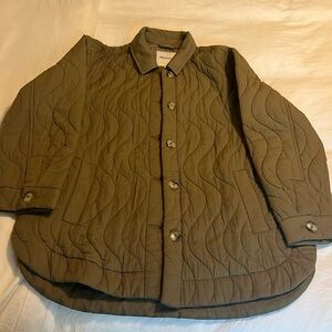 Madwell light weight olive green jacket. Size medium